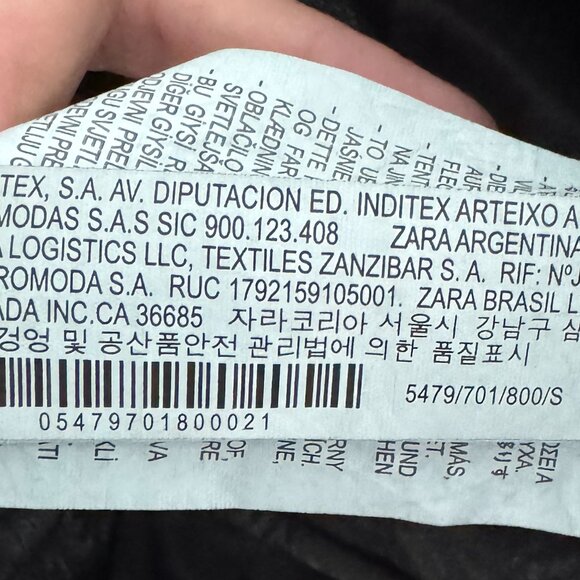 ZARA 100% Lambskin Leather Biker Jacket Size S 🖤 - Picture 5 of 16